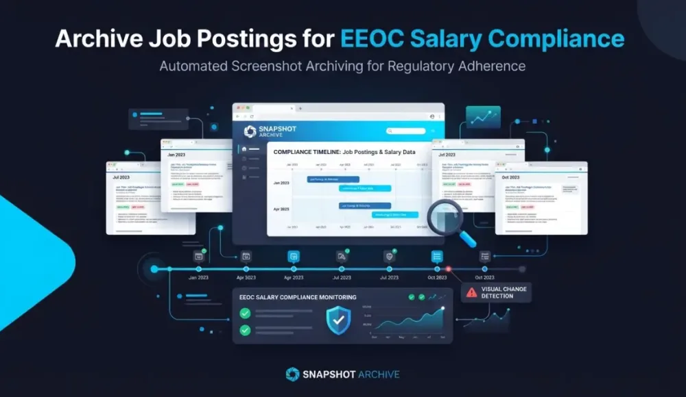 Archive Job Postings for EEOC Salary Compliance