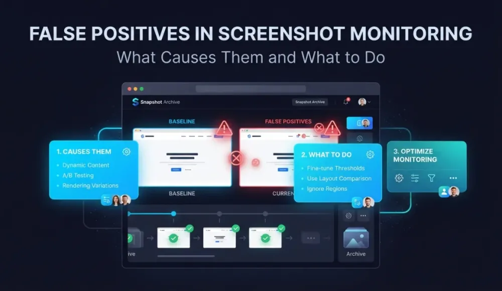 False Positives in Screenshot Monitoring: What Causes Them and What to Do