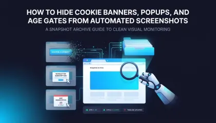 How to Hide Cookie Banners, Popups and Age Gates From Automated Screenshots