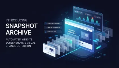 Introducing Snapshot Archive — Automated Website Screenshots with Visual Change Detection
