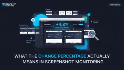 What the change percentage actually means in screenshot monitoring