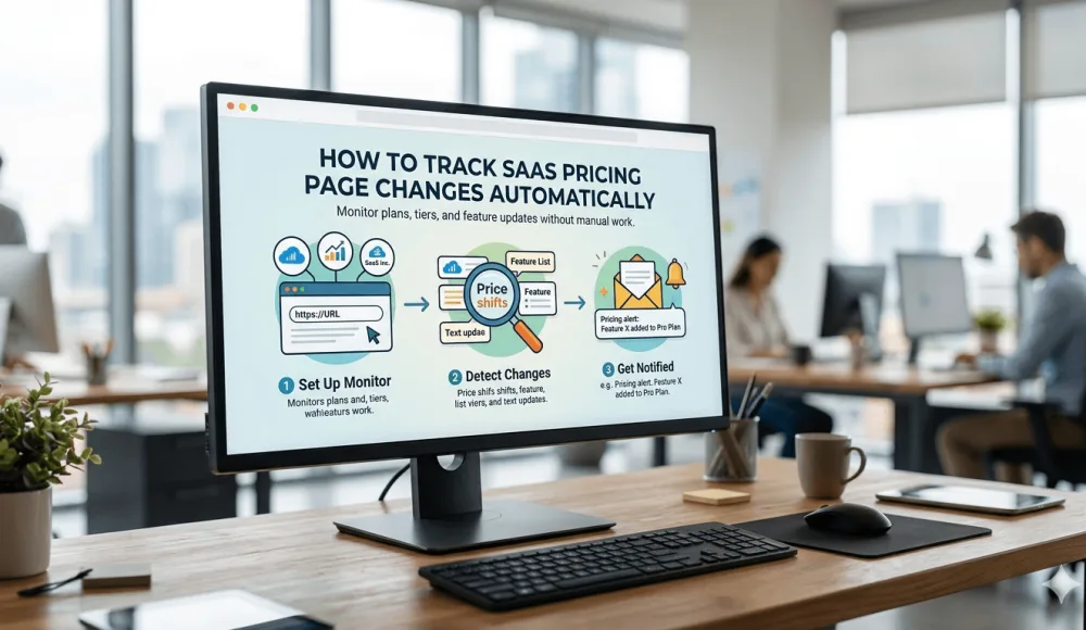 How to track SaaS pricing page changes automatically