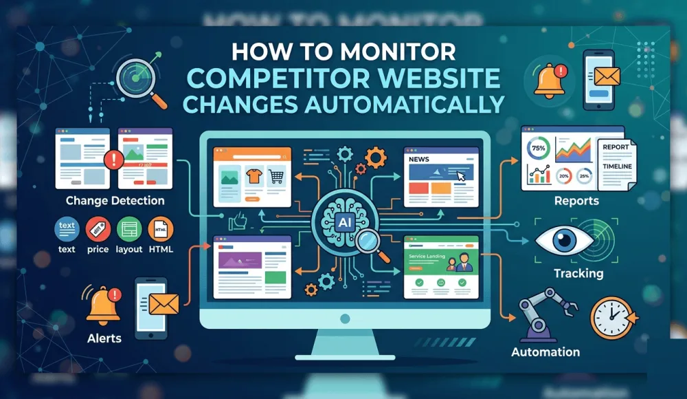 How to monitor competitor website changes automatically