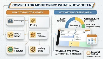 What Competitor Pages to Monitor and How Often to Take Screenshots