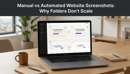 Manual vs automated website screenshots: why folders don't scale