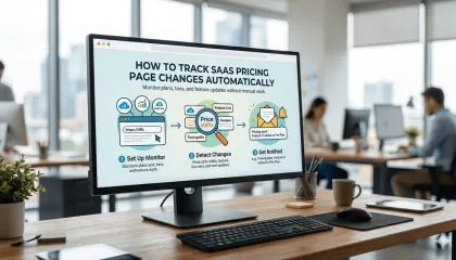 How to track SaaS pricing page changes automatically