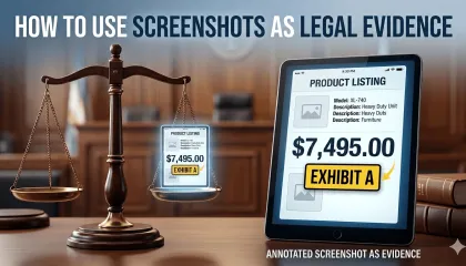 How to Use Screenshots as Legal Evidence